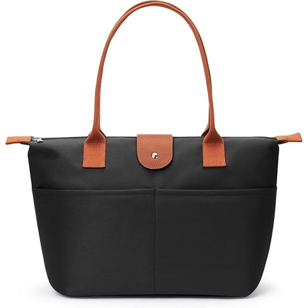 Women Black Brown Imported Casual Nylon Waterproof Lightweight Hobo Handbag